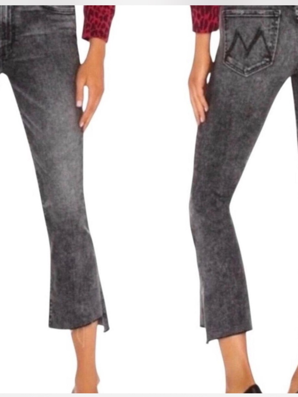 MOTHER The Insider Crop Step Fray- Train Stops Jeans